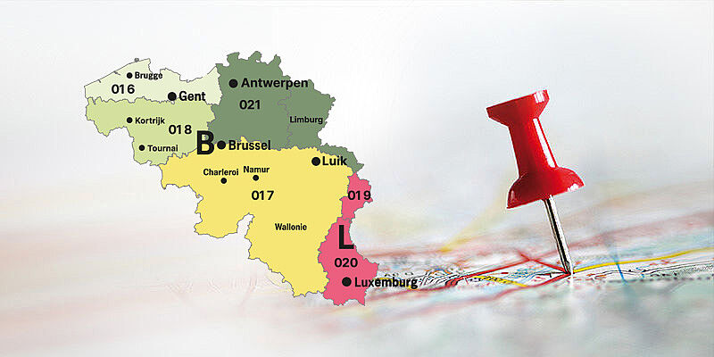 [Translate to CH-de:] Pin auf Belgienkarte